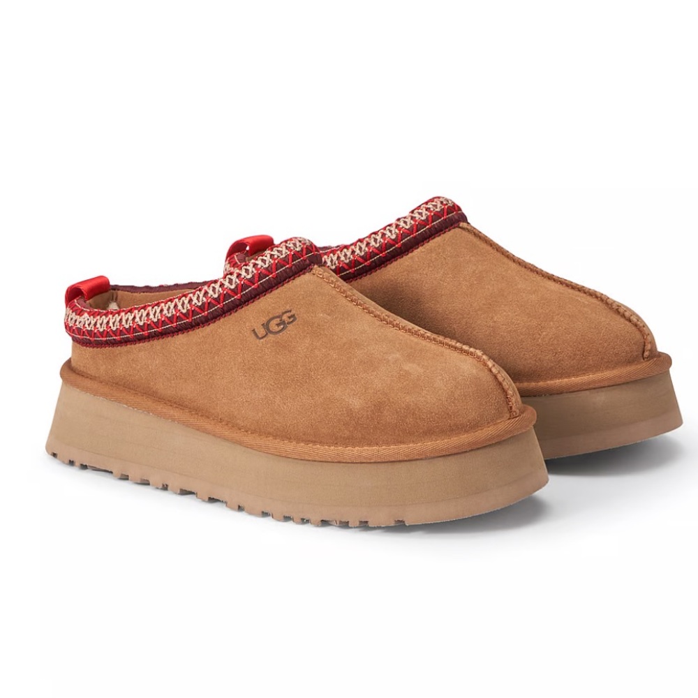 NWOT Women's Tazz Platform Slippers in Chestnut